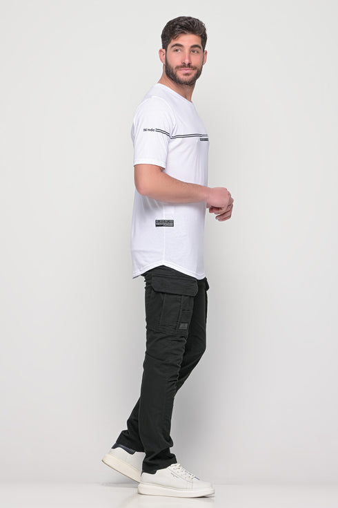 Ανδρικό T-Shirt με Τύπωμα Χρώμα Λευκό NDC